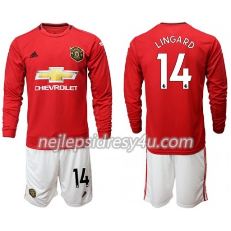 Fotbalové dres Manchester United Lingard 14 Dětské Domácí 2019/20 Dlouhý Rukáv